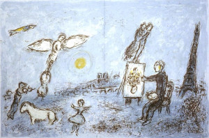 Der Maler und sein Abbild (Aus: Derrière le miroir, Nr. 246)