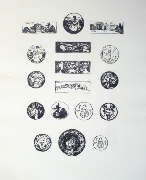 17 Vignetten zum Oeuvre-Katalog von Gustav Schiefler 1906