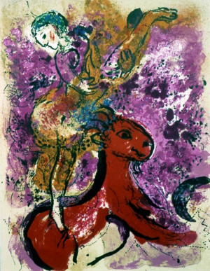 Kunstreiterin auf rotem Pferd (L'écuyère au cheval rouge) (Aus: XX e Siécle, Nr. 9)